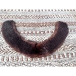 Ben Goodman & Son Brown Vintage Fur Coat Collar Accessories